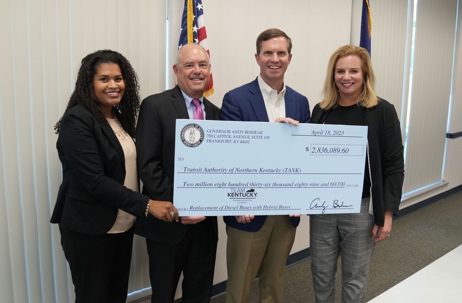 Adams Law Partner Accepts Check From Kentucky Governor